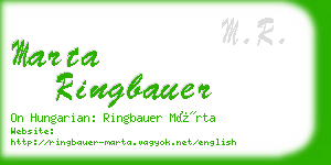marta ringbauer business card